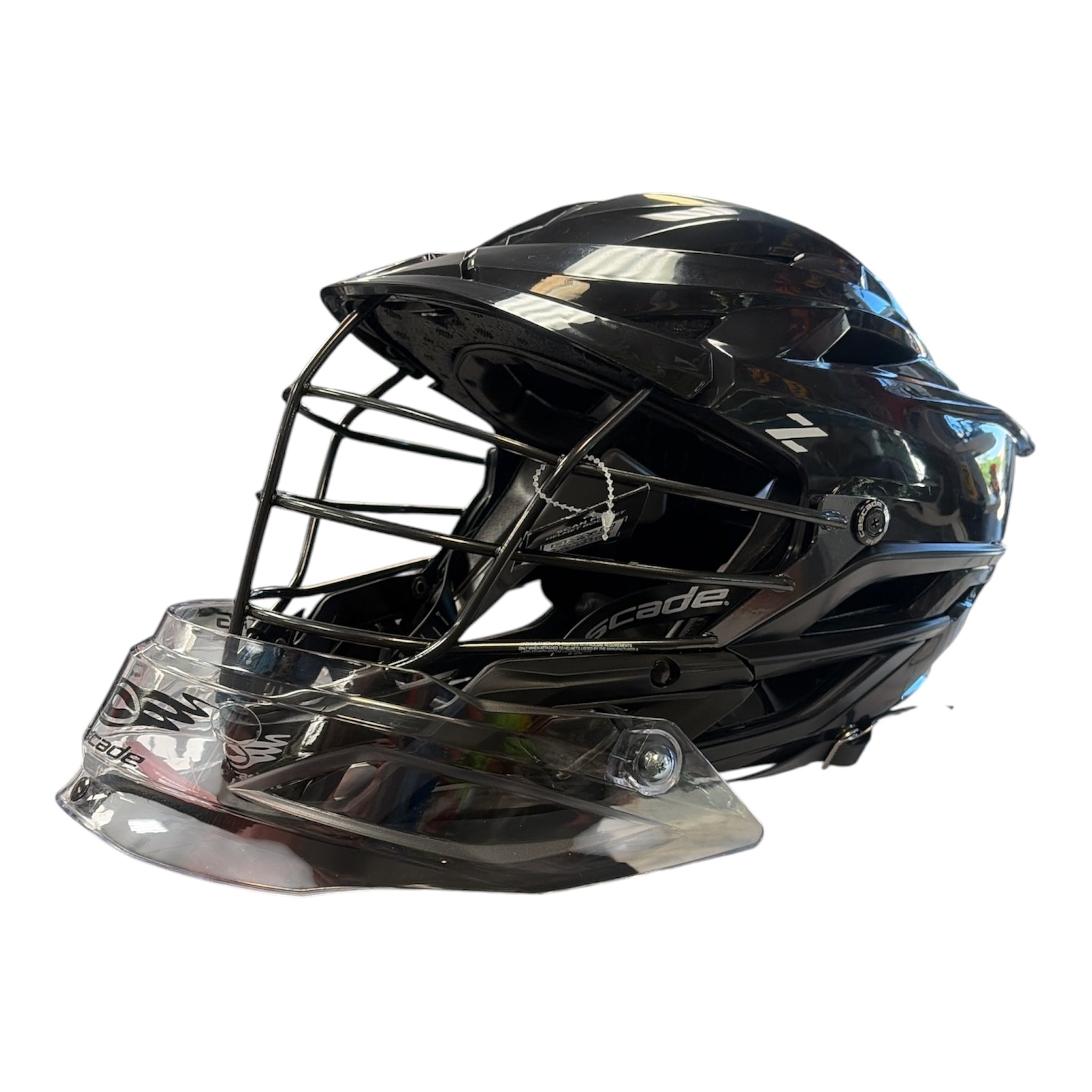 Cascade Z Goalie Lacrosse Helmet – with Clear Throat Guard