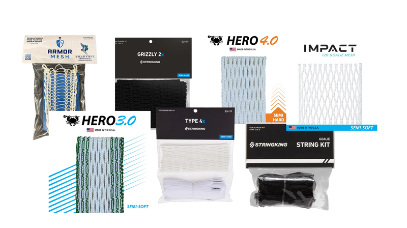 Lacrosse mesh care hero image at Sanderson Lacrosse