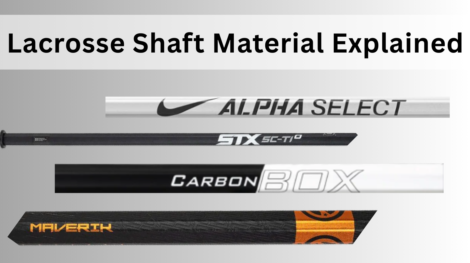 Lacrosse shaft material explained hero image at Sanderson Lacrosse