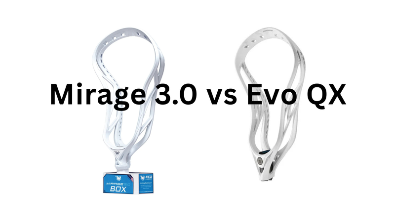 Mirage 3.0 vs Evo QX hero image at Sanderson Lacrosse