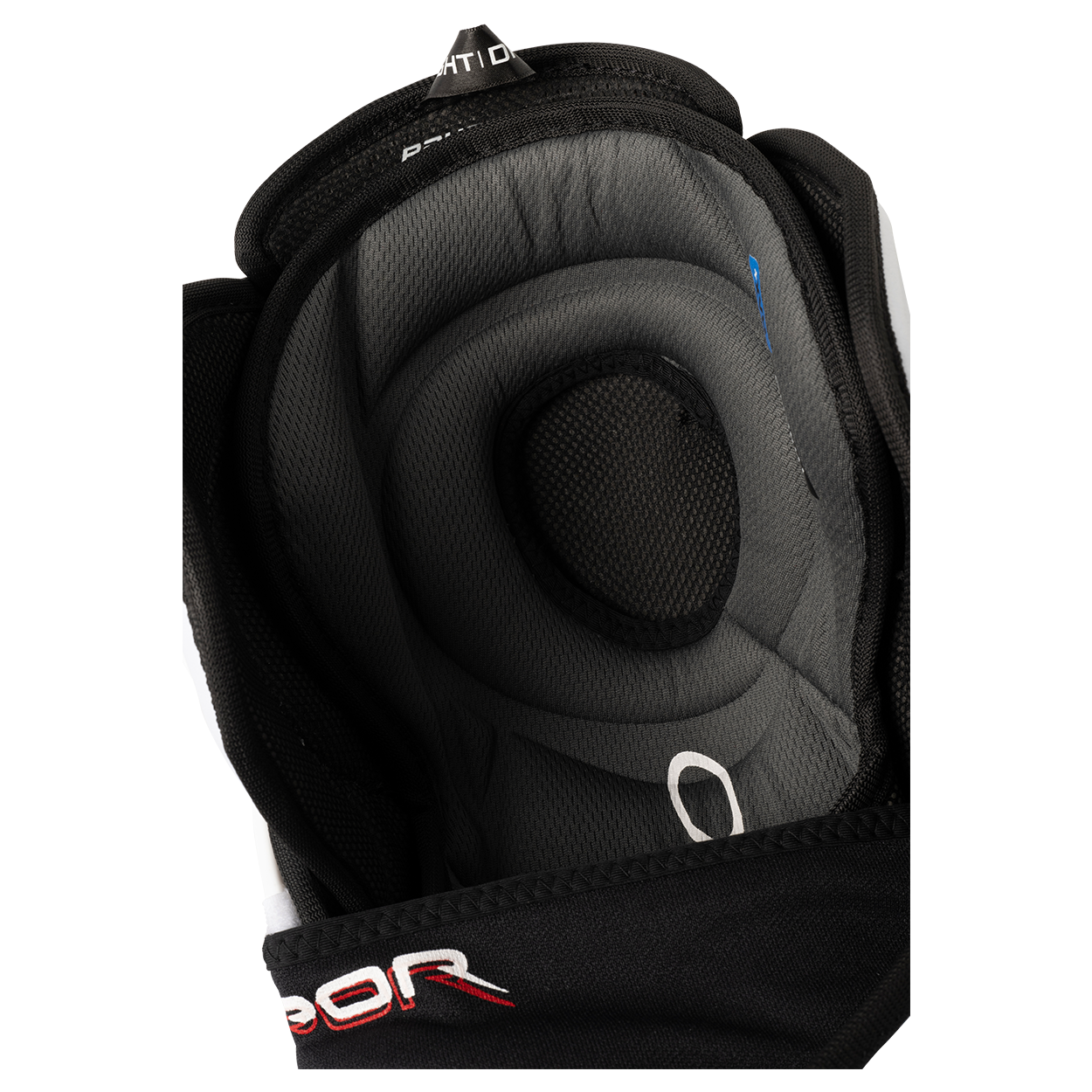 Bauer S25 Vapor FlyPro Shin Guard Intermediate - Interior Kneecap Detail