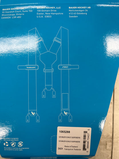 Bauer Pro Hockey Goalie Suspenders - One size