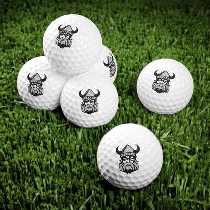 Northmen Lacrosse Custom Golf Balls – 6-Pack with Viking Logo