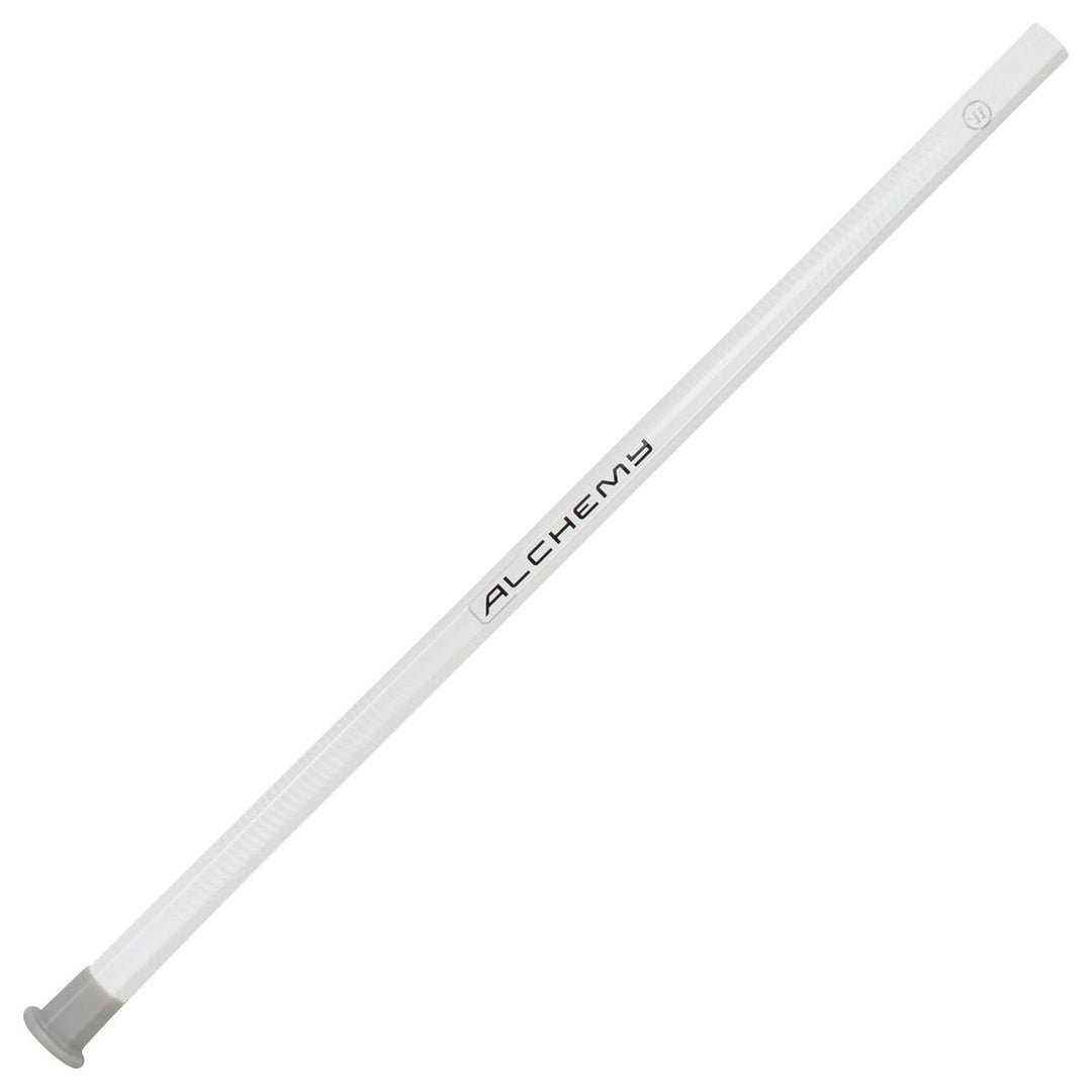 Warrior Alchemy 30 inch attack lacrosse shaft in white - full view