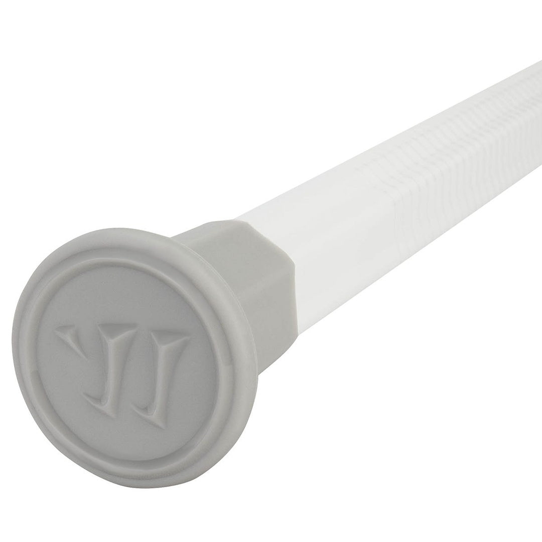 Warrior Alchemy attack lacrosse shaft in white - butt end detail