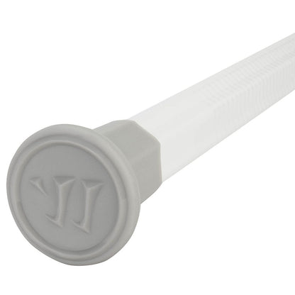 Warrior Alchemy attack lacrosse shaft in white - butt end detail