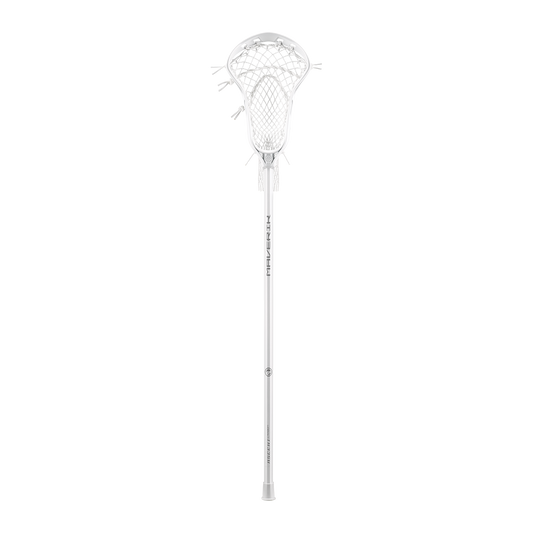 Maverik Ascent Carbon Women's Complete Lacrosse Stick - White, front view