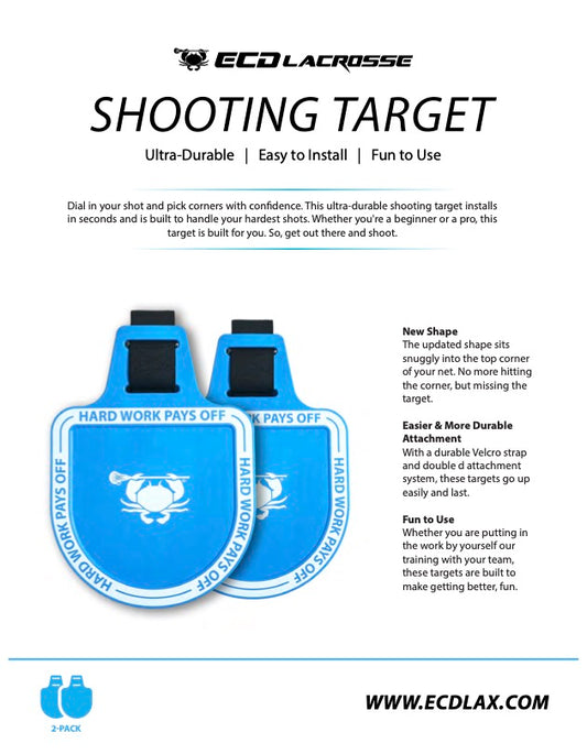 ECD Shooting Target 2.0 (2026) - Blue (2-Pack)
