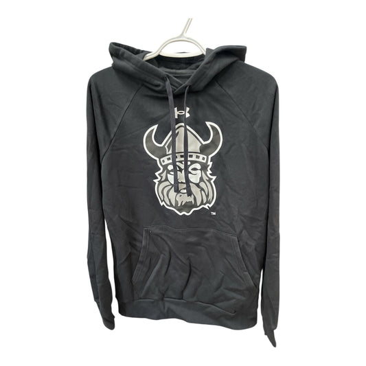 Alt Tag:
Orangeville Northmen Under Armour All Day Fleece pullover hoodie in black with classic Viking logo