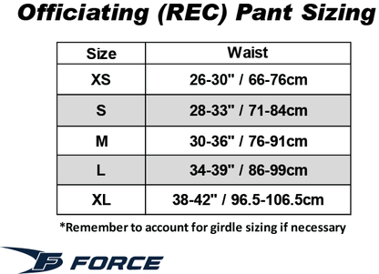 Force REC Officiating Pants