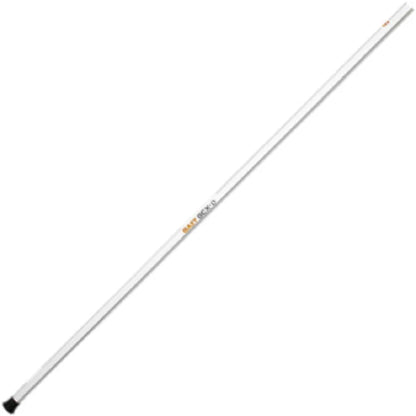 Angled view of Gait GCX-D composite long pole lacrosse shaft in white