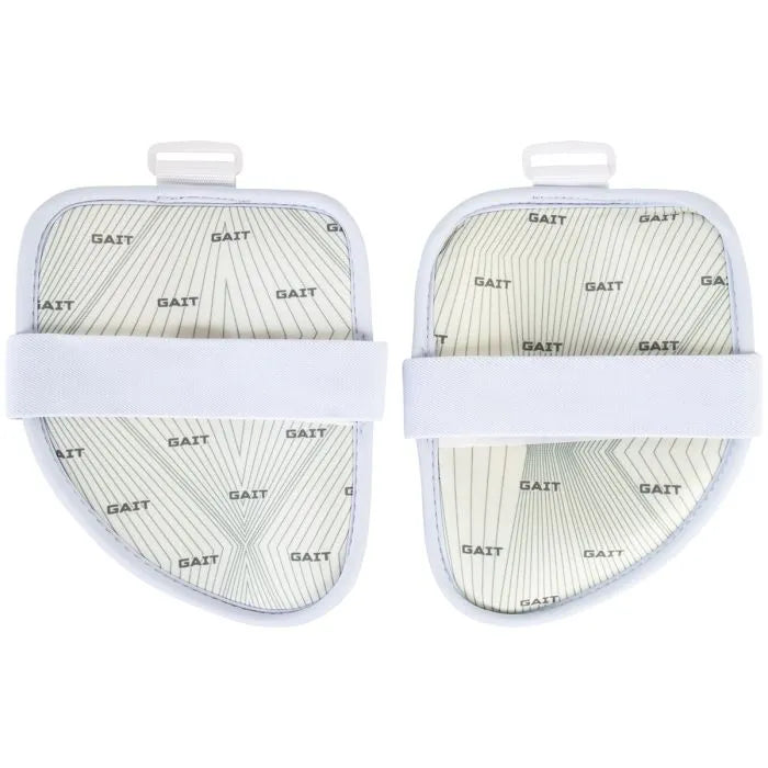 Interior view of Gait Command 3 lacrosse bicep pads featuring padded liner and wide elastic strap for secure fit.