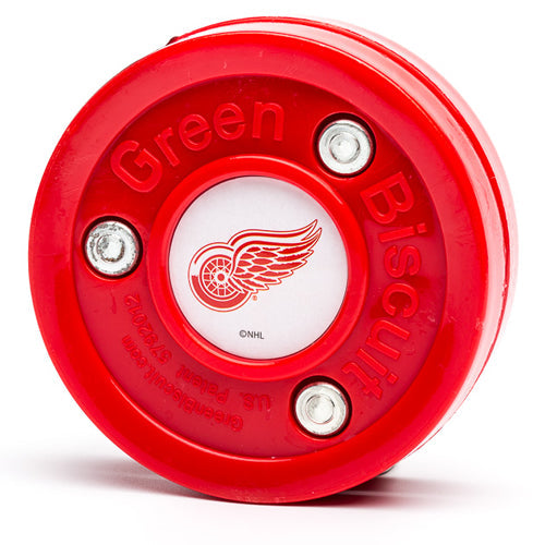 Green Biscuit NHL Pucks - Detroit Red Wings