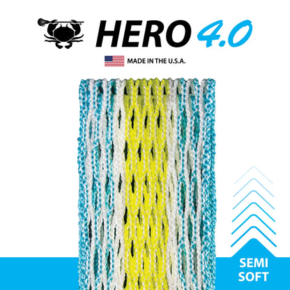 ECD Hero 4.0 Semi-Soft Lacrosse Mesh – Tri-Fiber Core – All Colourways