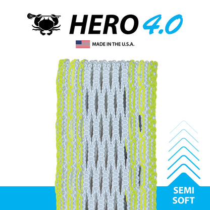 ECD Hero 4.0 Semi-Soft Lacrosse Mesh – Tri-Fiber Core – All Colourways