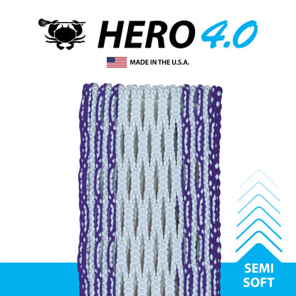 ECD Hero 4.0 Semi-Soft Lacrosse Mesh – Tri-Fiber Core – All Colourways