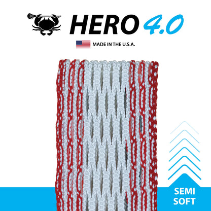 ECD Hero 4.0 Semi-Soft Lacrosse Mesh – Tri-Fiber Core – All Colourways