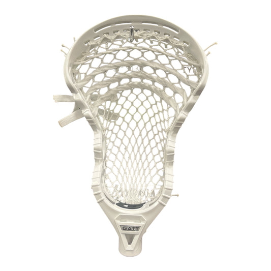 Gait D3 Lacrosse Head – White Pre-Strung with StringKing Type 5s Mesh