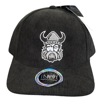 Orangeville Northmen Corduroy Hat – Viking Logo – Black, Brown & Grey – Blk