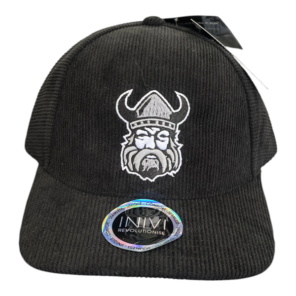 Orangeville Northmen Corduroy Hat – Viking Logo – Black, Brown & Grey – Blk