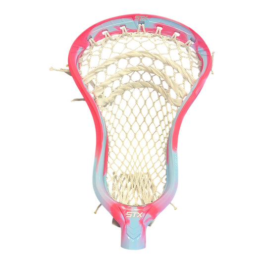 STX Stallion 1K Lacrosse Head – Cotton Candy – Limited Edition Colourway – Pre-Strung with ECD Hero 4.0 Semi-Soft Mesh