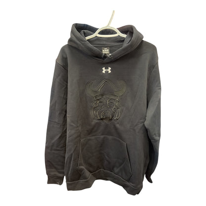 Orangeville Northmen Under Armour Tone-on-Tone Embroidered Crest Hoodie – Black onblack