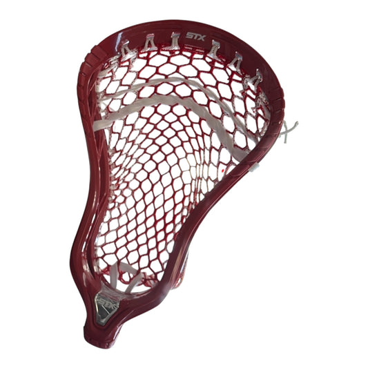 STX Hammer 2K Lacrosse Head – Red Bandana – Limited Edition – Pre-Strung ECD Hero 4.0 Semi-Soft Mesh