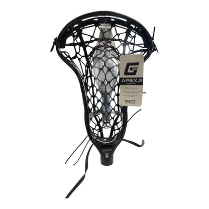 Gait Apex 2 Women's Lacrosse Head – White on White – Pre-Strung with Flex Mesh