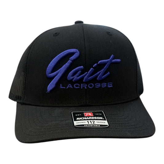 Gait Lacrosse Richardson 112 Trucker Hat - Black/Purple