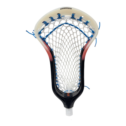 Warrior Burn FO Custom Strung Faceoff Head - Raw, Pink/Black 4F Mesh