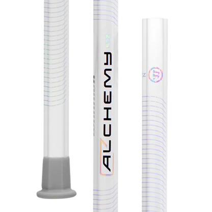 Warrior Alchemy STZ 60 inch defense lacrosse shaft in white - full view