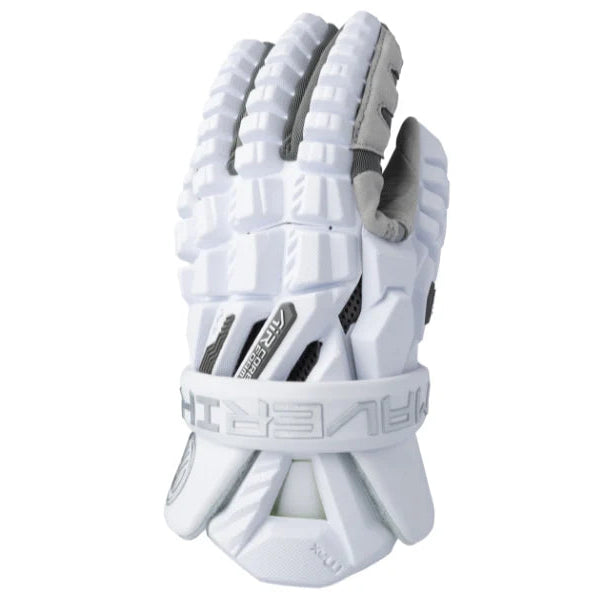 maverik max lacrosse glove front in white