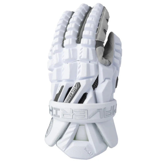 maverik max lacrosse glove front in white