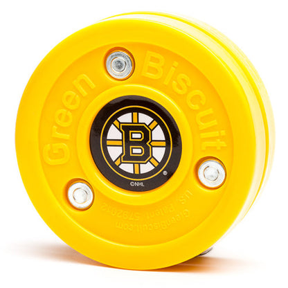 Green Biscuit NHL Pucks - Boston Bruins