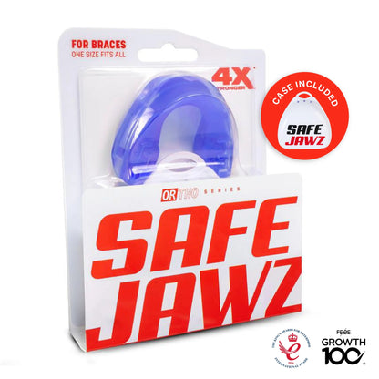 SafeJawz Ortho Series Mouthguard – Ice Blue (for Braces)
