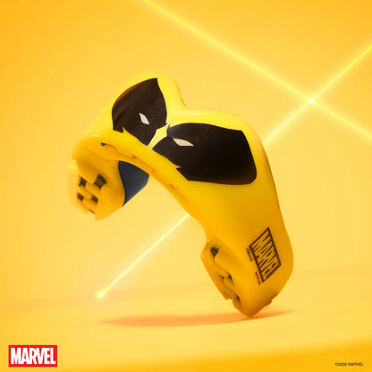 SafeJawz Marvel X-Men Wolverine Mouthguard Junior – yellow and black claw design detail – Sanderson Lacrosse