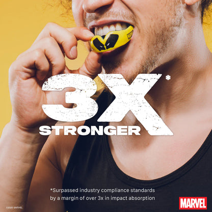 SafeJawz Marvel X-Men Wolverine Mouthguard Junior – 3x stronger dual-layer protection callout – Sanderson Lacrosse