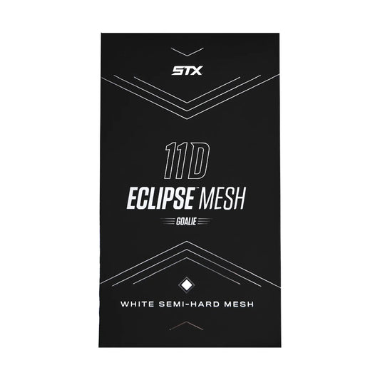 STX 11D Semi-Hard Eclipse Goalie Lacrosse Mesh – White Goalie Pocket Mesh