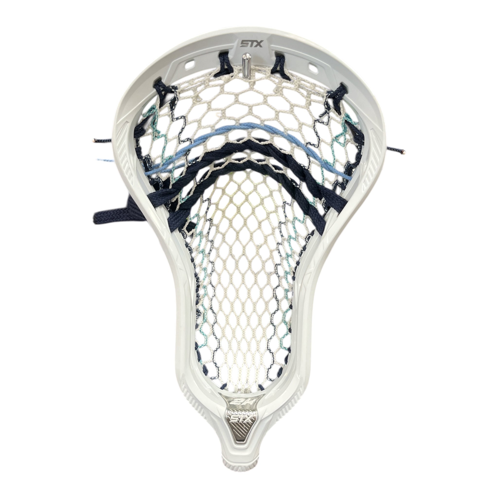 STX Magnet 2K Lacrosse Head Strung with ECD Hero 4.0 Mesh — Navy