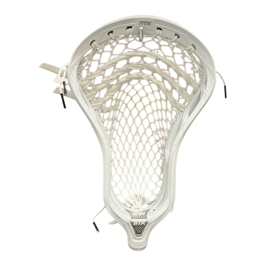 White lacrosse head on a white background