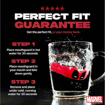 SafeJawz Marvel Deadpool Mouthguard – Adult