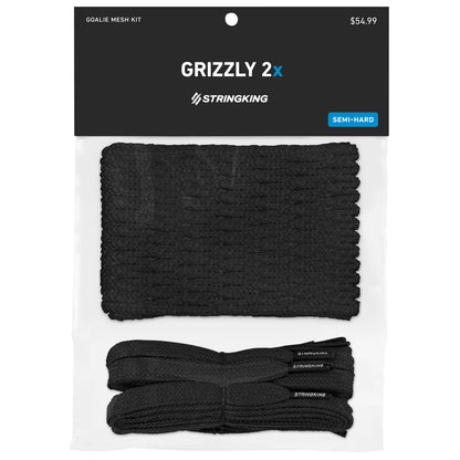 StringKing Grizzly 2X Goalie Mesh Kit - Black - Packaged
