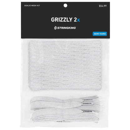 StringKing Grizzly 2X Goalie Mesh Kit - White - Packaged