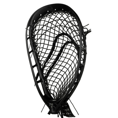 StringKing Mark 2G Stiff Lacrosse Goalie Head – Pre-Strung with Grizzly 2s Mesh, Black