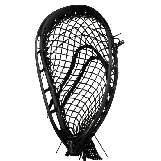 StringKing Mark 2G Stiff Lacrosse Goalie Head – Pre-Strung with Grizzly 2X Mesh, Black