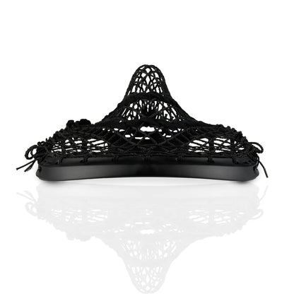StringKing Mark 2G Stiff Lacrosse Goalie Head – Pre-Strung with Grizzly 2s Mesh, Black
