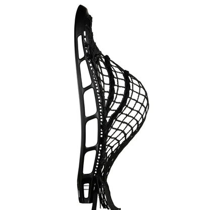 StringKing Mark 2G Stiff Lacrosse Goalie Head – Pre-Strung with Grizzly 2s Mesh, Black
