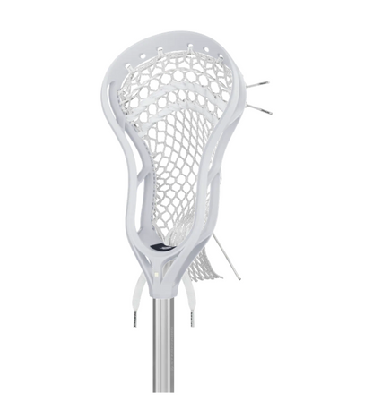 White lacrosse head on a white background