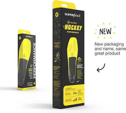 Superfeet Hockey Performance Insoles - Carbon Fiber Inserts for Hockey Skates - Professional Grade