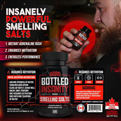 Ward Smelling Salts Bottled Insanity Smelling Salts for Athletes